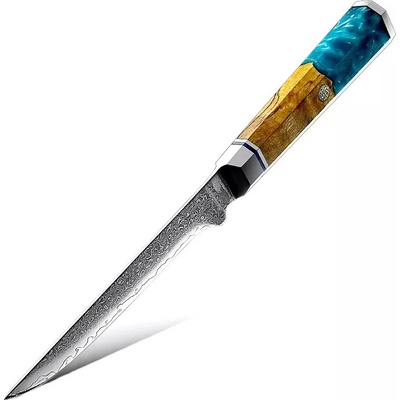 IZMAEL Damaškový kuchynský nôž Aomoki Boning 13.5 cm