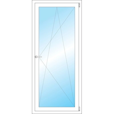Okna Hned Plastové okno 700 x 1600 mm bílé otevíravé a sklopné pravé