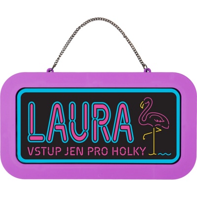 Neonová cedulka se jménem - Laura