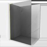 Mexen Kioto L душ панел Walk-in 90 x 200 см, графит, златно - 800-090-103-50-40 (800-090-103-50-40)