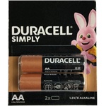 Ace Батерии Duracell Simply AA 1.5V - 2бр (816-2)