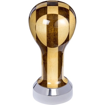 Buna Café tamper lak šachovnica, nerez lesk, plochý 41 mm