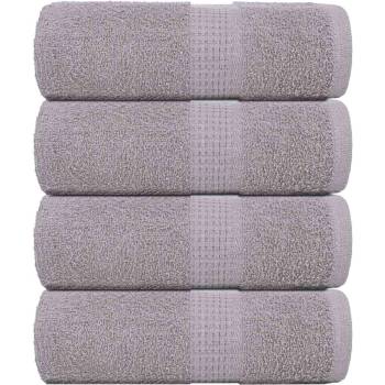 vidaXL Кърпи за пране FROGN 4 бр. сиви 30x30 см 360 г/м2 (136825)