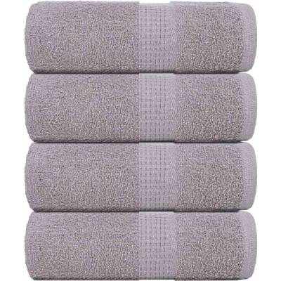 vidaXL Кърпи за пране FROGN 4 бр. сиви 30x30 см 360 г/м2 (136825)