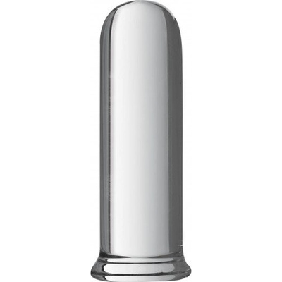 Prisms Pillar Large Cylinder Plug priehľadné sklenené dildo 16 x 5,1 cm