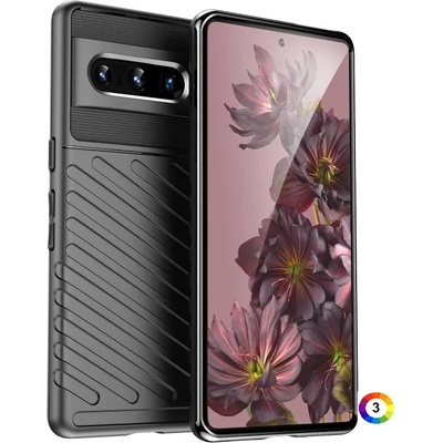 Google Pixel 7 Pro 5G Удароустойчив Twill Texture Калъф и Протектор