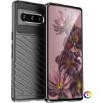 Google Pixel 7 Pro 5G Удароустойчив Twill Texture Калъф и Протектор