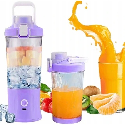 Verk 07296 Láhev se Smoothie mixérem LED RGB 600 ml fialová