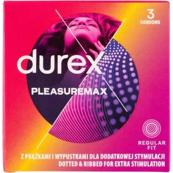 Durex Pleasuremax - Презервативи с мидички (3 бр. )