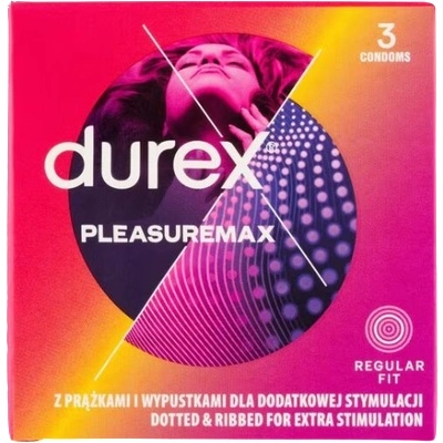 Durex Pleasuremax - Презервативи с мидички (3 бр. )