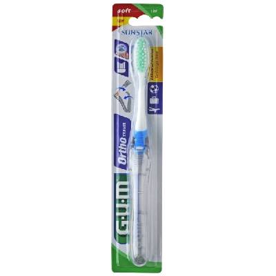 GUM Travel ORTHO cestovní skládací zubní kartáček - Soft