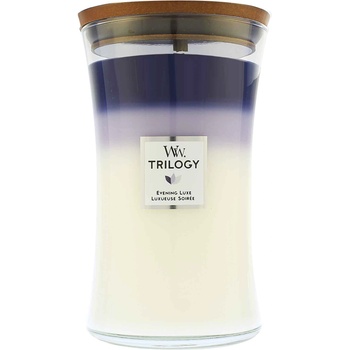 Image 1 of WoodWick Trilogy Evening Luxe ароматна свещ с дървен фитил 609 гр