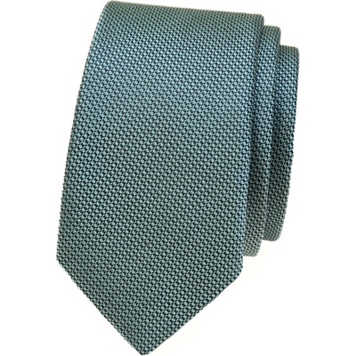 Avantgard Kravata Slim 551-3015 modrá/tyrkys – Zboží Dáma