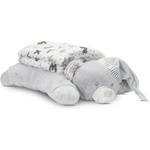 Lorelli Classic Poffy duo БЯЛО ОДЕЯЛО С ВЪЗГЛАВНИЧКА СИВО МЕЧЕ (10340202503)