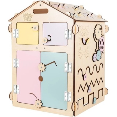 BusyKids Activity board domček natura pastel