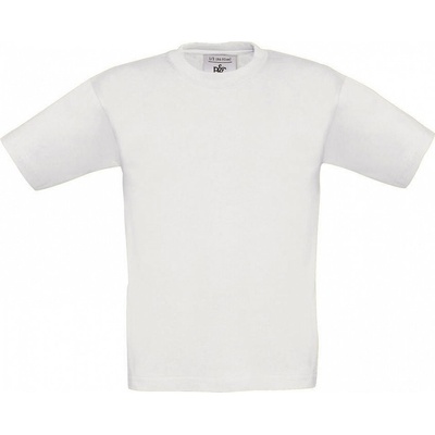 B&C detské tričko Exact 190/kids T-Shirt biela