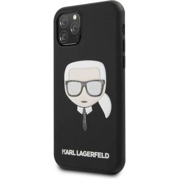 KARL LAGERFELD Гръб Karl Lagerfeld Embossed Glitter Case за iPhone 11 - Черен (3700740468050)