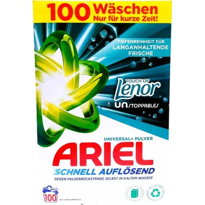 Ariel Universal +Pulver Touch of Lenor Unstoppables prací prášek 100 PD 5,03 kg