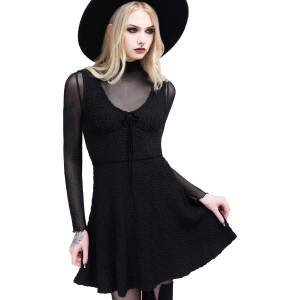 KILLSTAR дамска рокля KILLSTAR - Enchanted Fang - Черна - KSRA012529