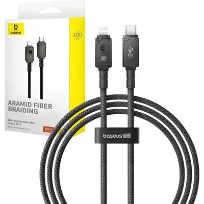 Baseus Кабел Baseus, USB-C към Lightning 20A, 1m, черен (P10355803111-00)