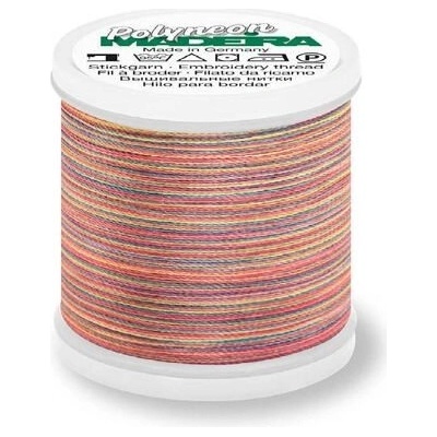Vyšívací nitě PES Madeira Polyneon (200m) - melírované barva 1605 torrid