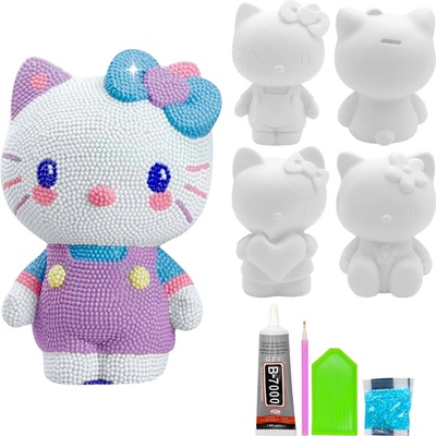 Pokladnička vinylová 19 cm "Ozdob si sám" - Hello Kitty