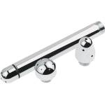 SuperLove Stainless Steel Enema Shower Nozzle with 3 Attachments