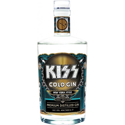 Kiss Cold Gin 40% 0,5 l (holá láhev) – Zboží Dáma