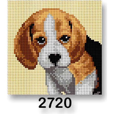 VTC Vyšívací předloha 70244 2720 Bígl béžová 15x15cm – Zboží Dáma