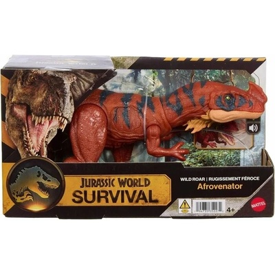 Mattel Jurský svet revúci dinosaurus Afrovenator svetlo a zvuk JKL76
