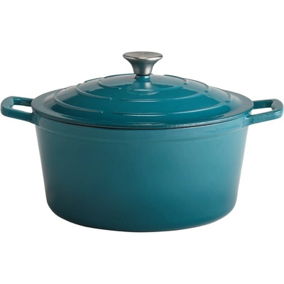 APS Litinový hrnec s poklicí 5 STARS průměr 28 cm, 6 l, modrý