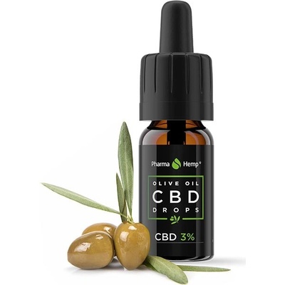 Pharma Hemp CBD drops 3% 300 mg olivový olej 10 ml