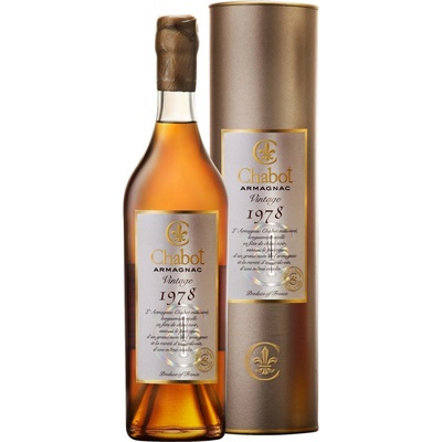 Chabot armagnac Vintage 1978 40% 0,7 l (tuba) – Zboží Mobilmania