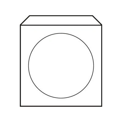 Obálky na CD 125x125 s okienkom 100 ks