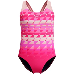 Speedo Детски бански костюм Speedo Kid's Digital Placement Spliceashback Swimsuit - Margarita Pink / Glassy Pink - размер 128 (EU) (750-1014-0312)