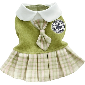 Tiger`s Heart School рокля за кучета в пастeлно зелено