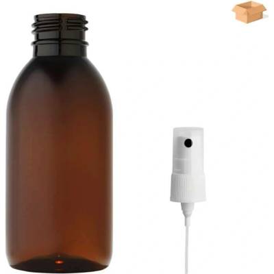 Tera plastová lahvička hnědás kosmetickým rozprašovačem 150 ml 260 ks