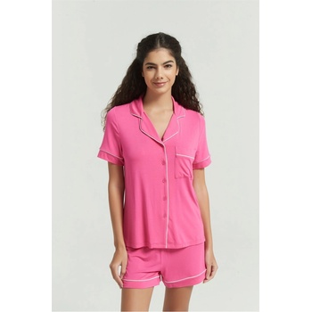 Image 1 of Be You Пижама Be You Women's Modal Short-Sleeve Pyjama Sets - Pink