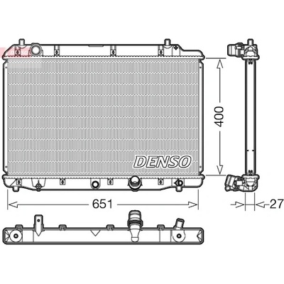 Chladič, chlazení motoru DENSO DRM40036