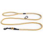 Hay Кучешка каишка Hay Braided с кука за закачане жълто-бяла (AD865-E871-AS16)
