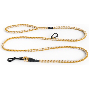 Hay Кучешка каишка Hay Braided с кука за закачане жълто-бяла (AD865-E871-AS16)