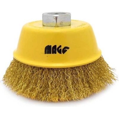 Magg 040006 Kartáč hrnkový 100, vlnitý drát B 0,30, závit M14x2