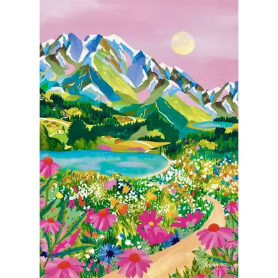 Pieces & Peace - Puzzle Lever de Soleil sur les Alpes - 500 piese