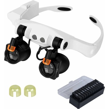 Verk 09141 Hodinárske okuliare, LED, 3x, 4x, 5x, 6x, 7x, 10x