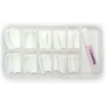 Ráj nehtů nehtové tipy French bílé vel.0-9 sada 100 ks