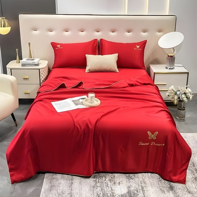 EmonaMall Спално бельо с тънка олекотена завивка EmonaMall, 4 части - Модел S17189 (S17189-6666f7)