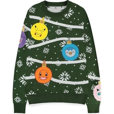 Difuzed Bioworld Europe Vianočný sveter Pokémon Xmas Balls