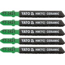 Yato pilový list do přímočaré pily na keramiku 75mm typ T 5 ks YT-3421