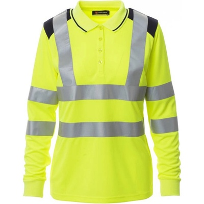 Payper GUARD+ WINTER LADY FLUO Dvojfarebná reflexná polokošeľa žltá/navy blue XL