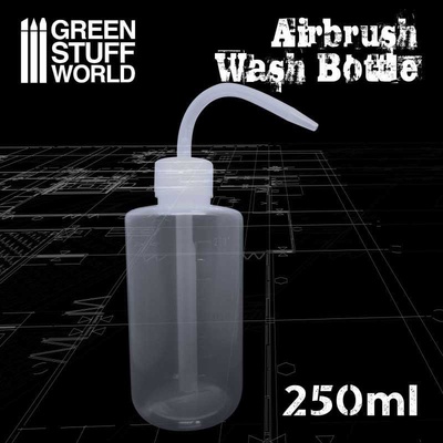 Green Stuff World Plastová láhev s hubicí pro čištění airbrush pistolí 250 ml